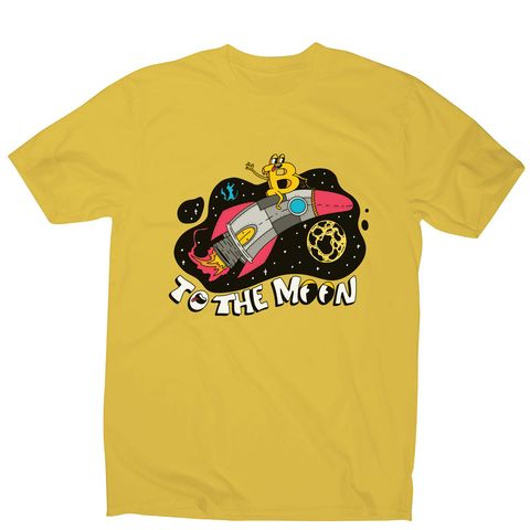 Bitcoin rocker men's t-shirt Yellow