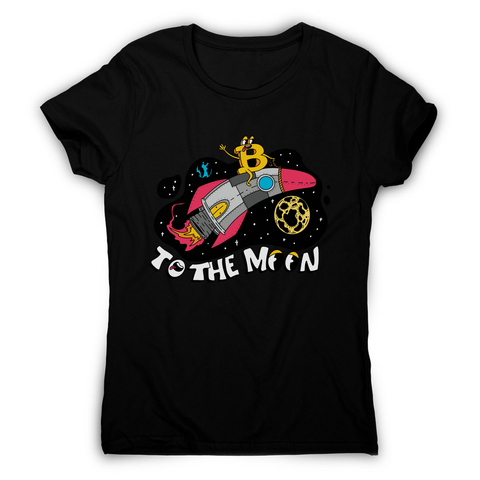 Bitcoin rocker women's t-shirt Black