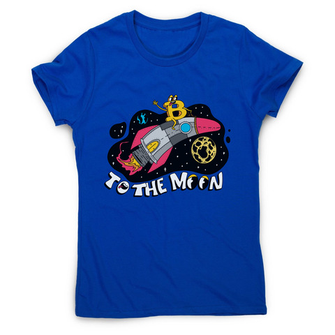 Bitcoin rocker women's t-shirt Blue