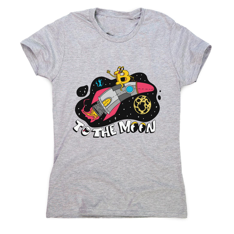 Bitcoin rocker women's t-shirt Grey