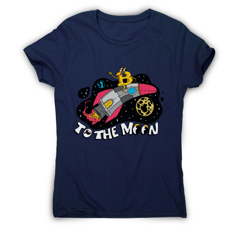 Bitcoin rocker women's t-shirt Navy