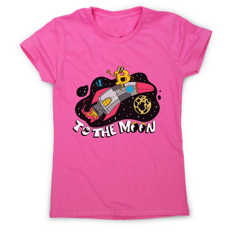 Bitcoin rocker women's t-shirt Pink