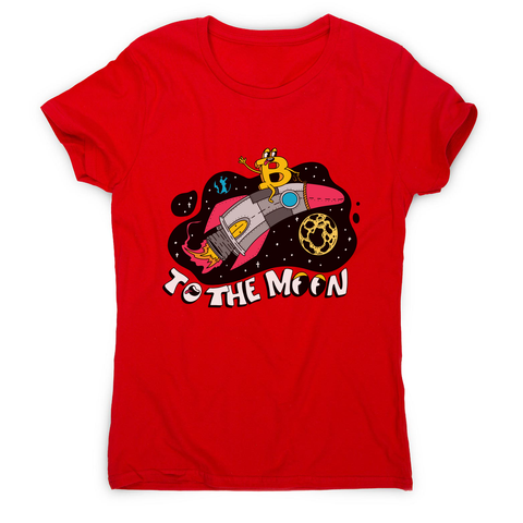 Bitcoin rocker women's t-shirt Red