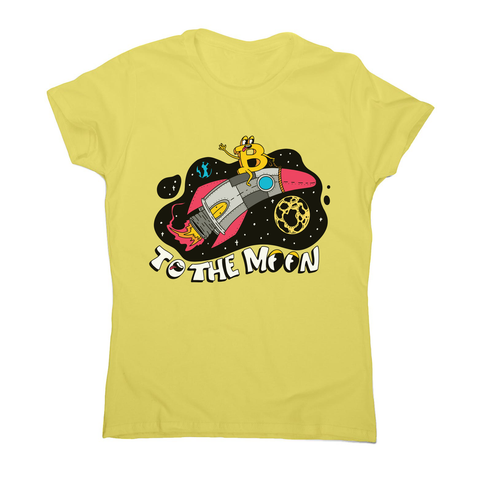 Bitcoin rocker women's t-shirt Yellow
