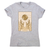 Bitcoin symbol tarot card women's t-shirt Grey