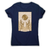Bitcoin symbol tarot card women's t-shirt Navy