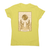 Bitcoin symbol tarot card women's t-shirt Yellow