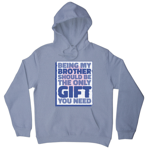 Brother gift hoodie Grey