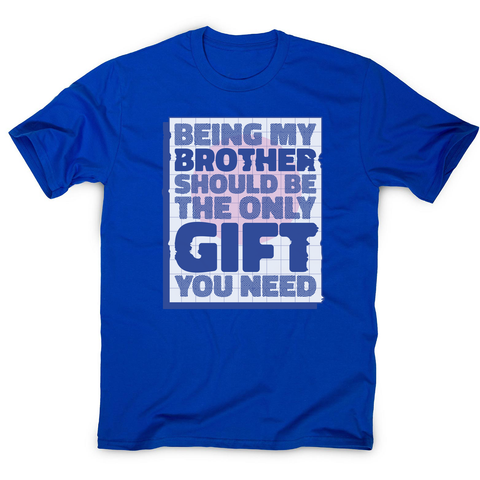 Brother gift men's t-shirt Blue