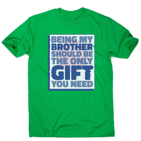 Brother gift men's t-shirt Green