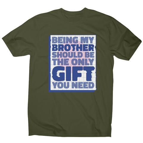 Brother gift men's t-shirt Military Green