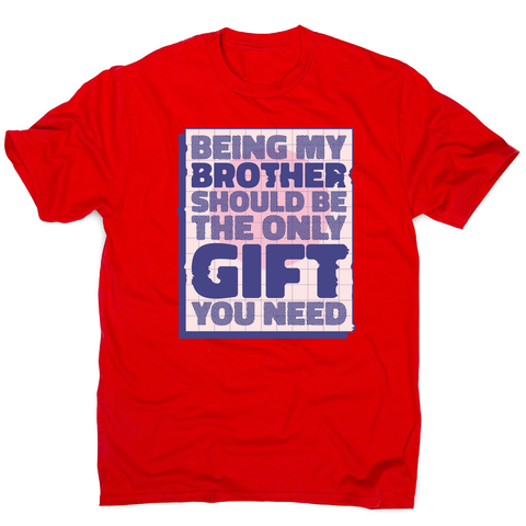 Brother gift men's t-shirt Red