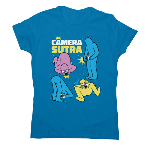 Camera sutra women's t-shirt Sapphire