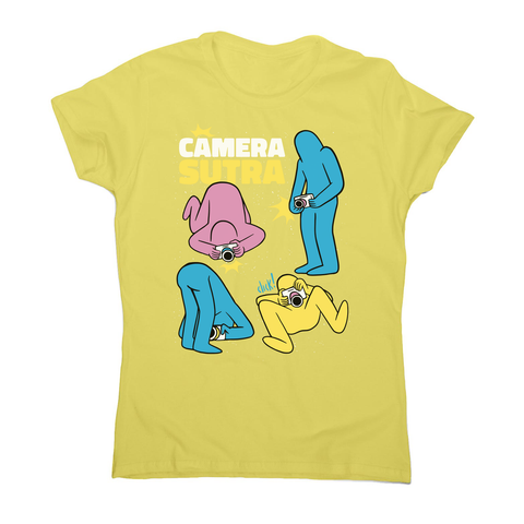 Camera sutra women's t-shirt Yellow