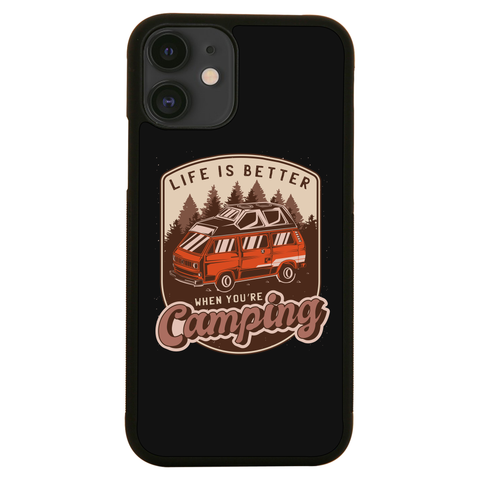Camping van vintage badge iPhone case iPhone 12