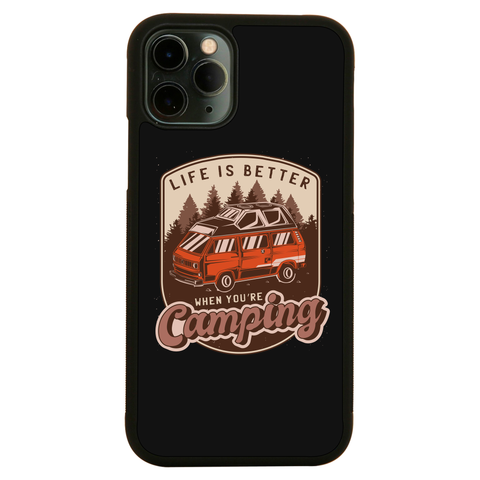 Camping van vintage badge iPhone case iPhone 12 Pro