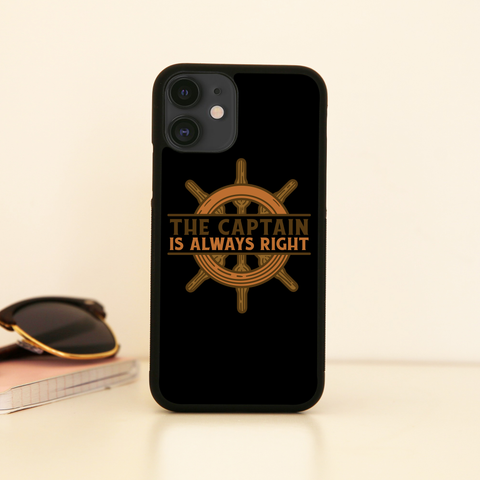 Captain ship wheel quote iPhone case iPhone 11 Pro
