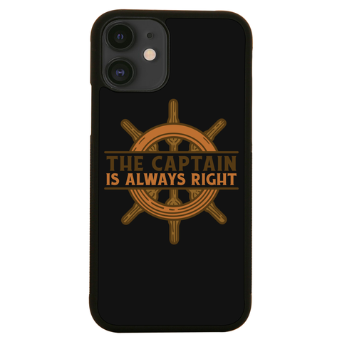 Captain ship wheel quote iPhone case iPhone 12