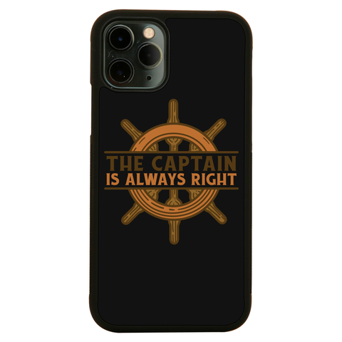 Captain ship wheel quote iPhone case iPhone 12 Pro