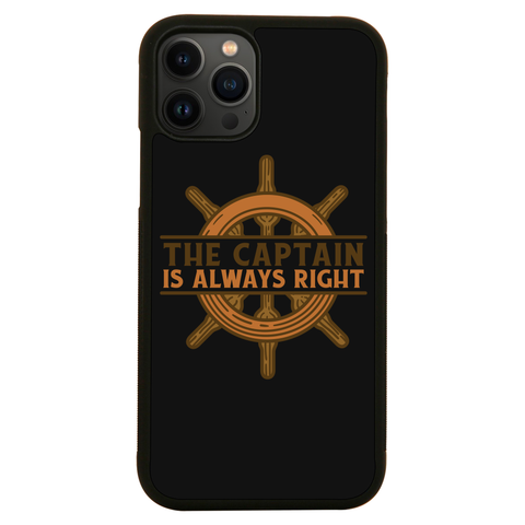 Captain ship wheel quote iPhone case iPhone 13 Pro