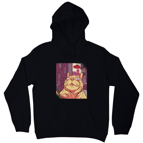Cat selfie meme hoodie Black