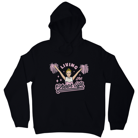 Cheerleader life girl hoodie Black