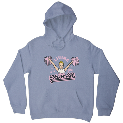 Cheerleader life girl hoodie Grey