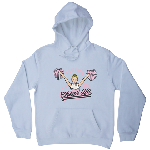Cheerleader life girl hoodie White