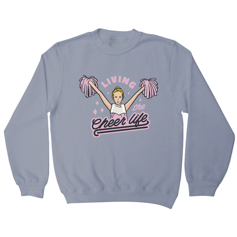 Cheerleader life girl sweatshirt Grey