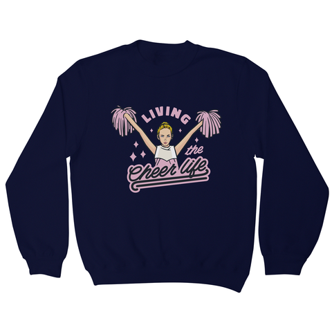 Cheerleader life girl sweatshirt Navy