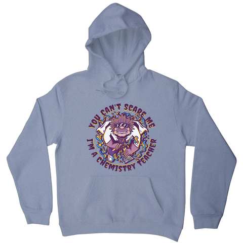 Chemistry teacher cartoon hoodie Grey