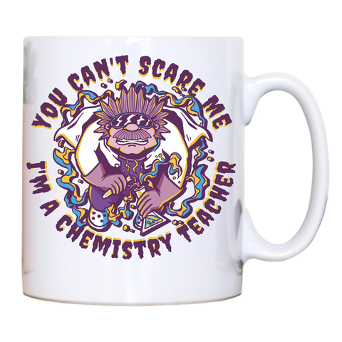 Chemistry teacher cartoon mug coffee tea cup White