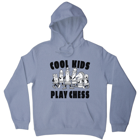 Chess game characters hoodie Grey