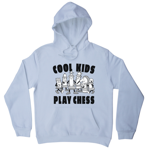 Chess game characters hoodie White