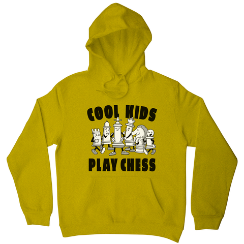Chess game characters hoodie Yellow