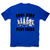 Chess game characters men's t-shirt Blue