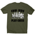 Chess game characters men's t-shirt Military Green