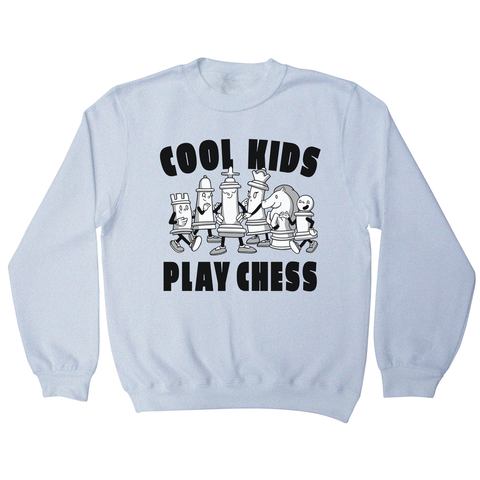 Chess game characters sweatshirt White