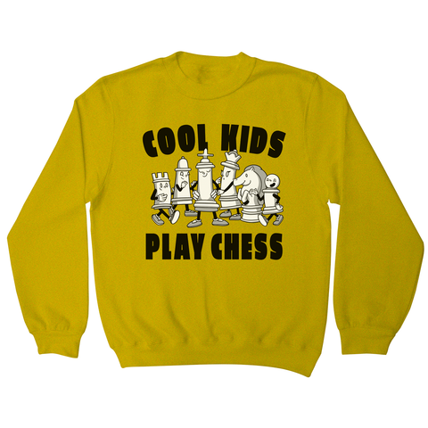 Chess game characters sweatshirt Yellow