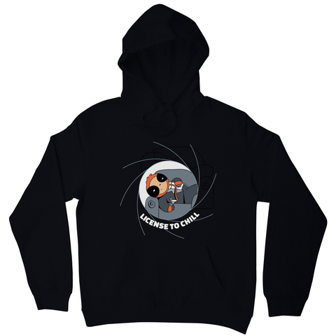 Chill sloth hoodie Black