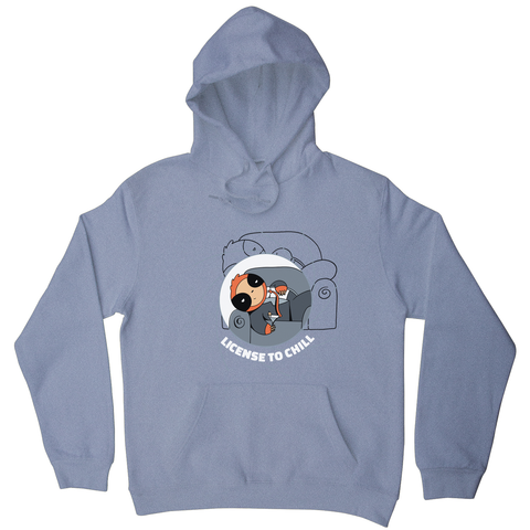 Chill sloth hoodie Grey