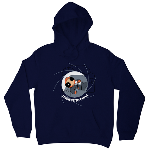 Chill sloth hoodie Navy