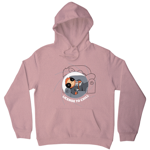 Chill sloth hoodie Nude