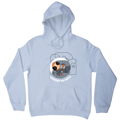 Chill sloth hoodie White