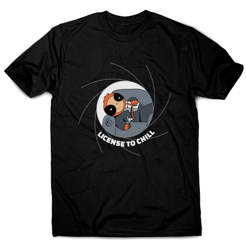 Chill sloth men's t-shirt Black