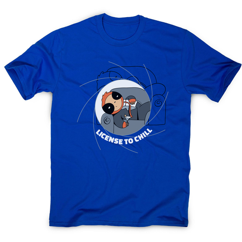 Chill sloth men's t-shirt Blue