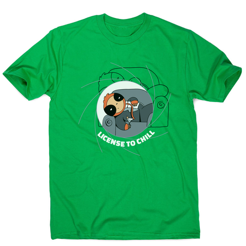 Chill sloth men's t-shirt Green