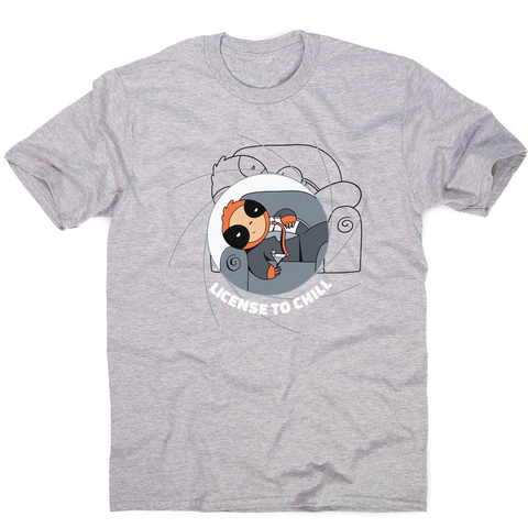 Chill sloth men's t-shirt Grey