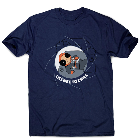 Chill sloth men's t-shirt Navy