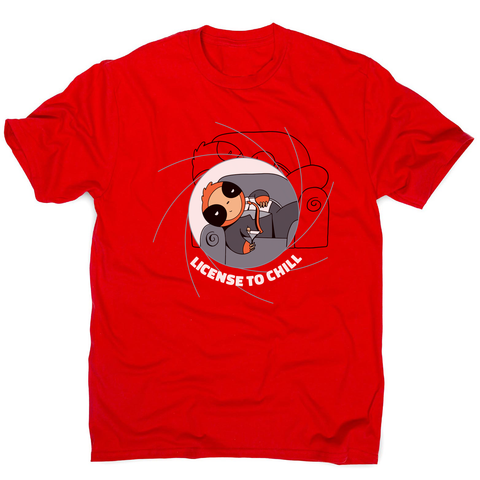 Chill sloth men's t-shirt Red